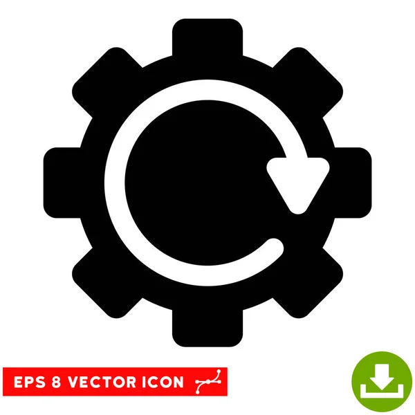 Icona Eps vettoriale direzione rotazione ingranaggi — Vettoriale Stock