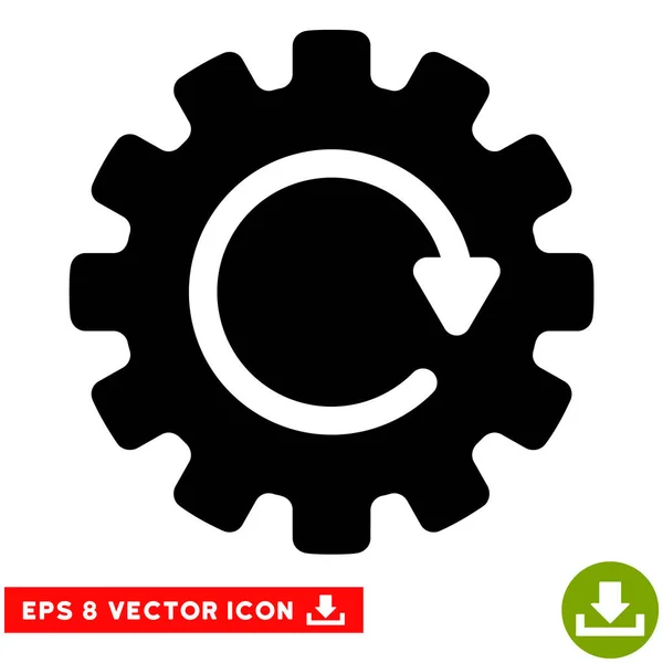 Gearwheel Rotation Vector Eps Icon — Stock Vector