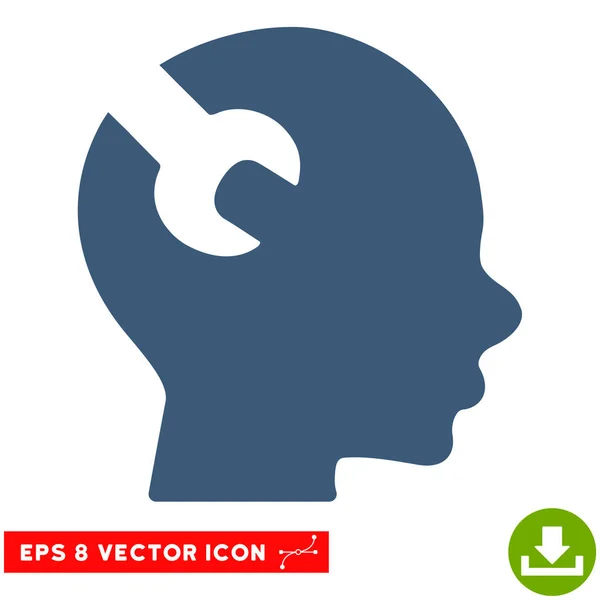 Brain Wrench Tool Vector Eps Icon — Stock Vector