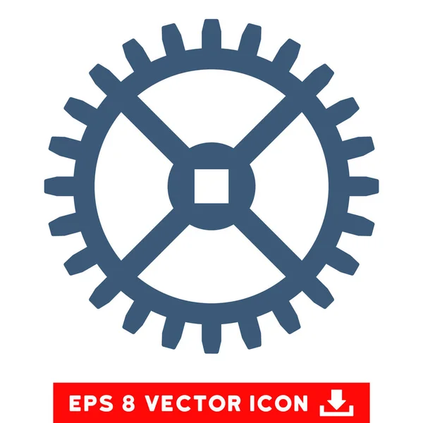 Clock Gear Vector Eps Icon — Stock Vector