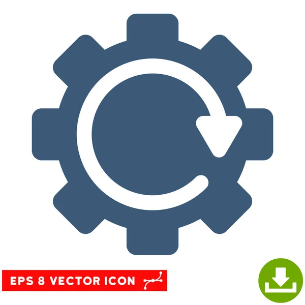 Icône vectorielle de direction de rotation d'engrenage Eps — Image vectorielle