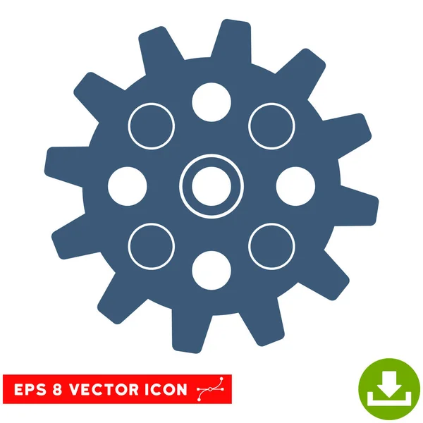 Gearwheel Vector Eps Icon — Stock Vector