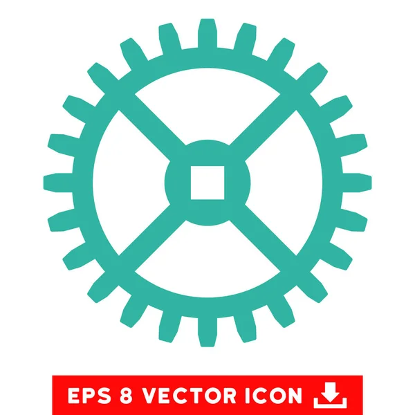 Reloj engranaje Vector Eps icono — Vector de stock