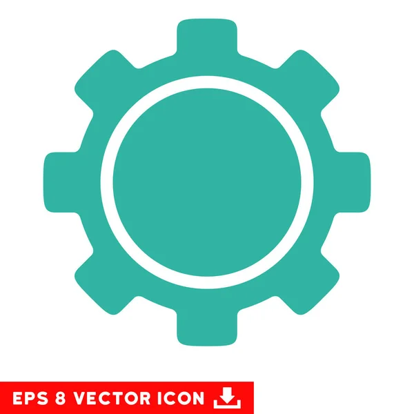 Engrenagem Vector Eps Ícone — Vetor de Stock