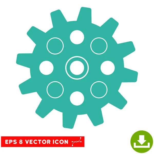 Tandwiel Vector EPS-pictogram — Stockvector