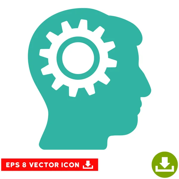 Intellekt Getriebe Vektor eps Symbol — Stockvektor