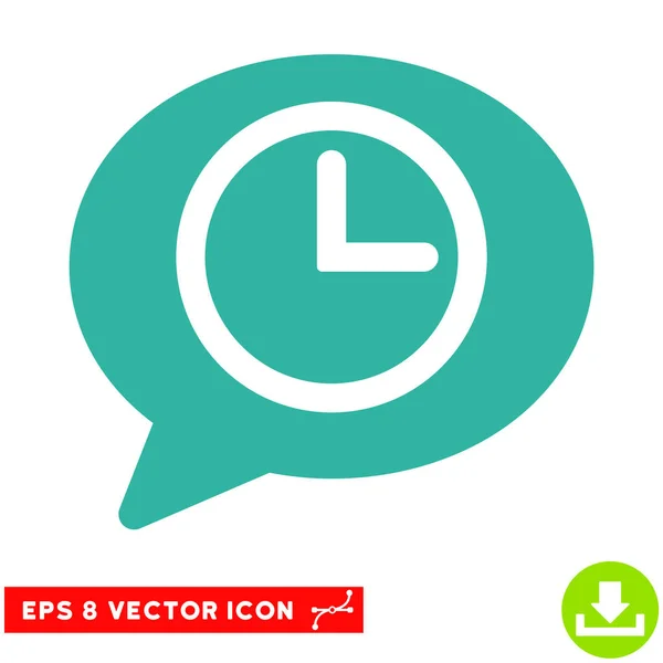 Mensagem Time Vector Eps Icon — Vetor de Stock