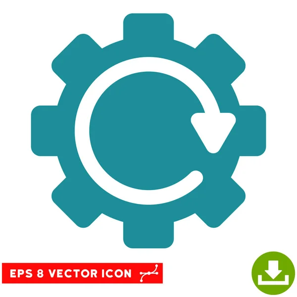 Getriebe Rotation Richtung Vektor eps Symbol — Stockvektor