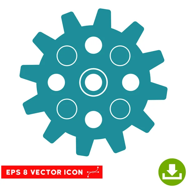Icône d'Eps de vecteur de roue dentée — Image vectorielle