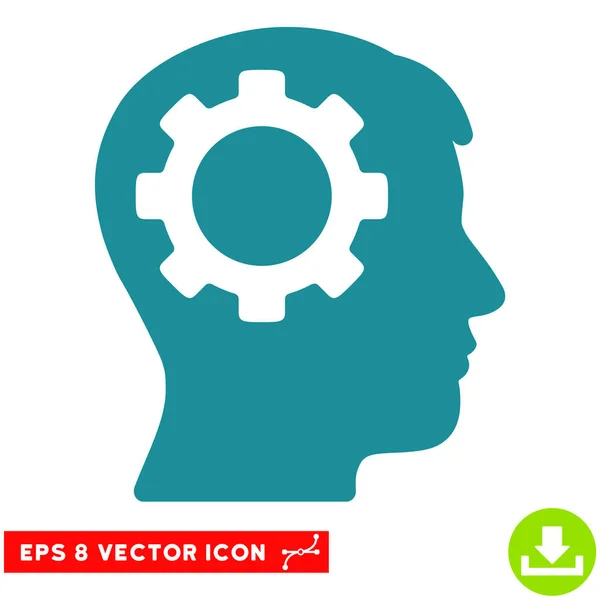 Intellekt Getriebe Vektor eps Symbol — Stockvektor