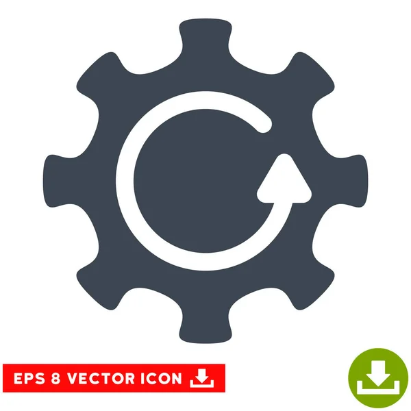 Zahnrad Rotation Richtung Vektor eps Symbol — Stockvektor