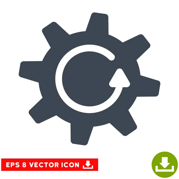 Zahnrad Rotation Richtung Vektor eps Symbol — Stockvektor