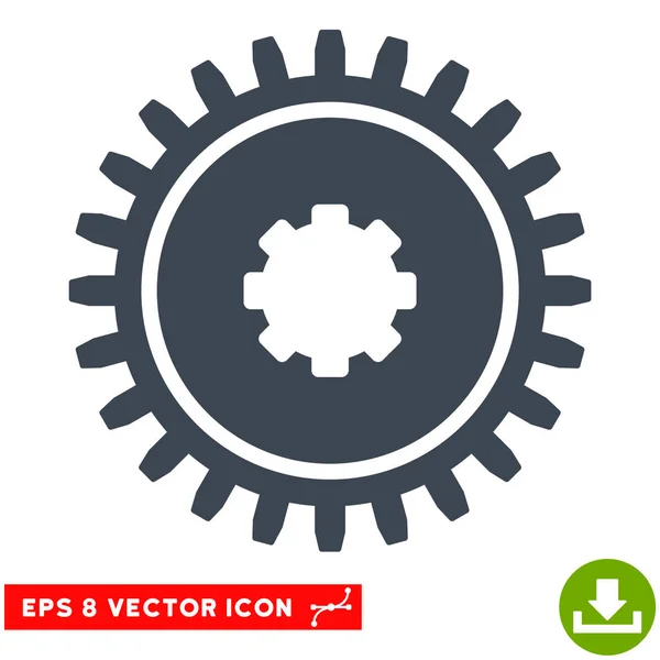 Cogwheel Vector Eps Ícone — Vetor de Stock