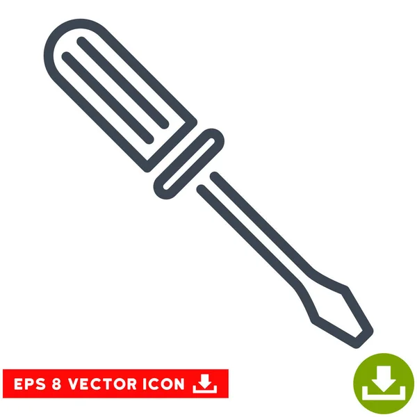 Kontur Schraubendreher Vektor eps Symbol — Stockvektor