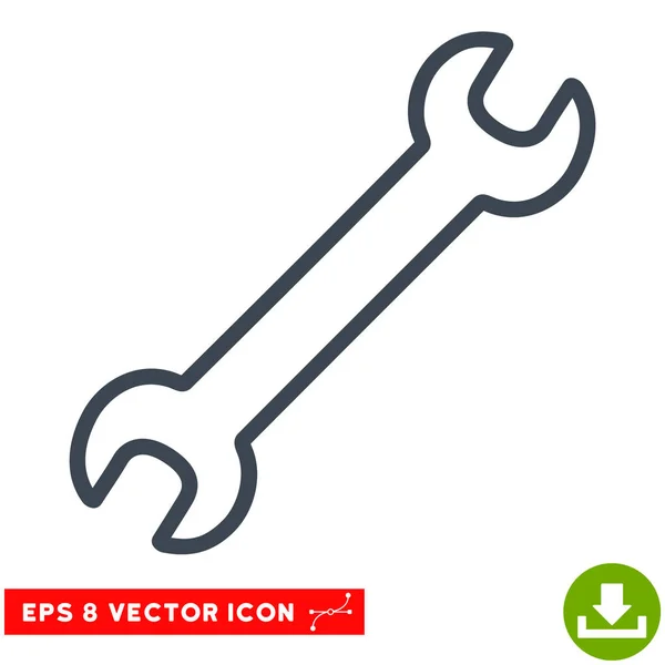 Icona contorno chiave vettoriale Eps — Vettoriale Stock
