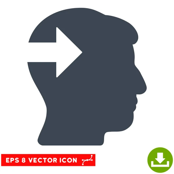 Head Plug-In Arrow Vector Eps Icon — Stock Vector