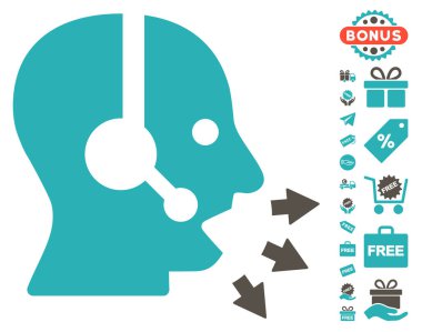 İşleç simgesi ücretsiz Bonus ile konuşmak