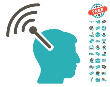 Radyo sinirsel arayüzü simgesi ücretsiz bonus