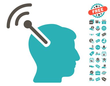 Radyo sinirsel arayüzü simgesi ücretsiz bonus