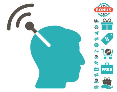 Radyo sinirsel arayüzü simgesi ücretsiz bonus