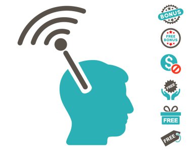 Radyo sinirsel arayüzü simgesi ücretsiz bonus