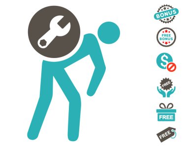 Ücretsiz Bonus ile servis kurye simgesi