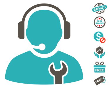 Ücretsiz Bonus ile hizmet işleç simgesi