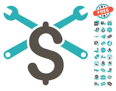 Hizmet fiyat simgesi ücretsiz bonus