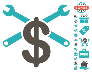 Hizmet fiyat simgesi ücretsiz bonus