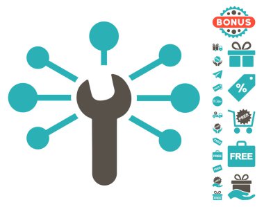 Hizmet anahtarı ilişkiler simgesi ücretsiz bonus