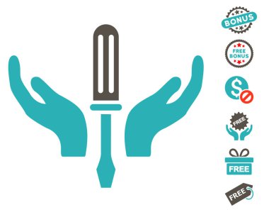 Tornavida bakım simgesi ücretsiz Bonus ile ayarlama