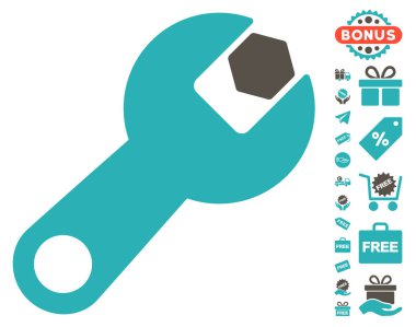 İngiliz anahtarı simgesini ücretsiz bonus