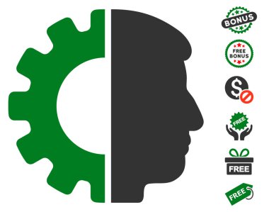 Ücretsiz Bonus ile Android kafa simgesi