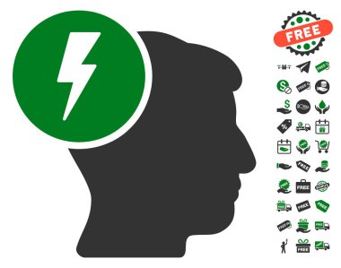 Beyin elektrik simgesi ücretsiz bonus