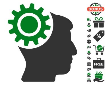 Beyin dişli simgesini ücretsiz bonus