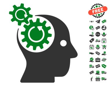 Beyin Gears döndürme simgesi ücretsiz bonus