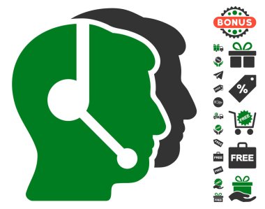 Çağrı merkezi operatörleri simgesi ücretsiz bonus