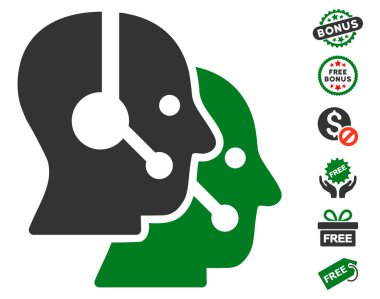 Çağrı merkezi operatörleri simgesi ücretsiz bonus