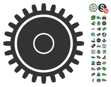 Ücretsiz Bonus dişli simgesiyle