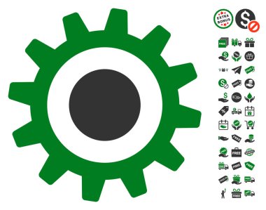 Ücretsiz Bonus dişli simgesiyle