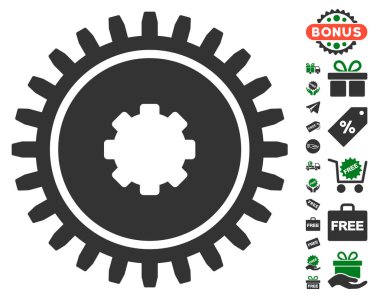 Ücretsiz Bonus dişli simgesiyle