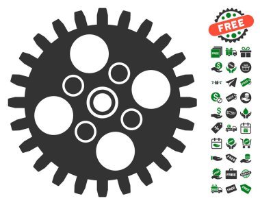 Ücretsiz Bonus dişli simgesiyle
