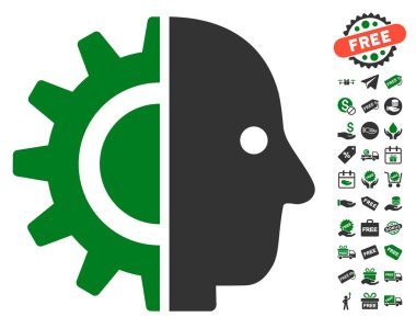 Cyborg kafa simgesi ücretsiz bonus