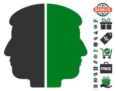 Çift yüzlü simgesi ücretsiz bonus