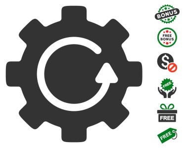 Dişli döndürme simgesi ücretsiz bonus