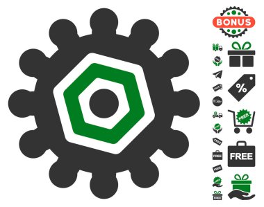 Dişli simgesini ücretsiz bonus