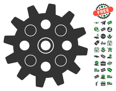 Ücretsiz Bonus ile gearwheel simgesi