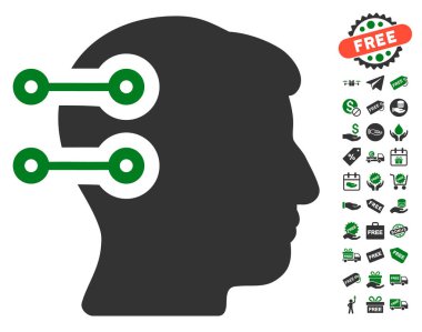 Ücretsiz Bonus kafa bağlayıcılar simgesiyle