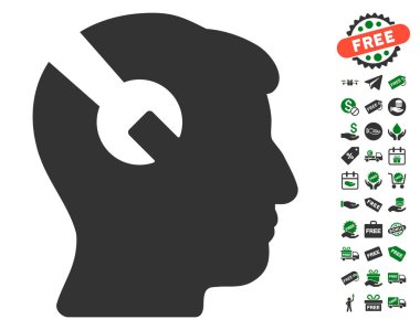 Kafa cerrahi Wrench kutsal kişilerin resmi ile ücretsiz Bonus