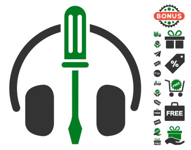 Kulaklık tornavida simgesi ücretsiz Bonus ile ayarlama